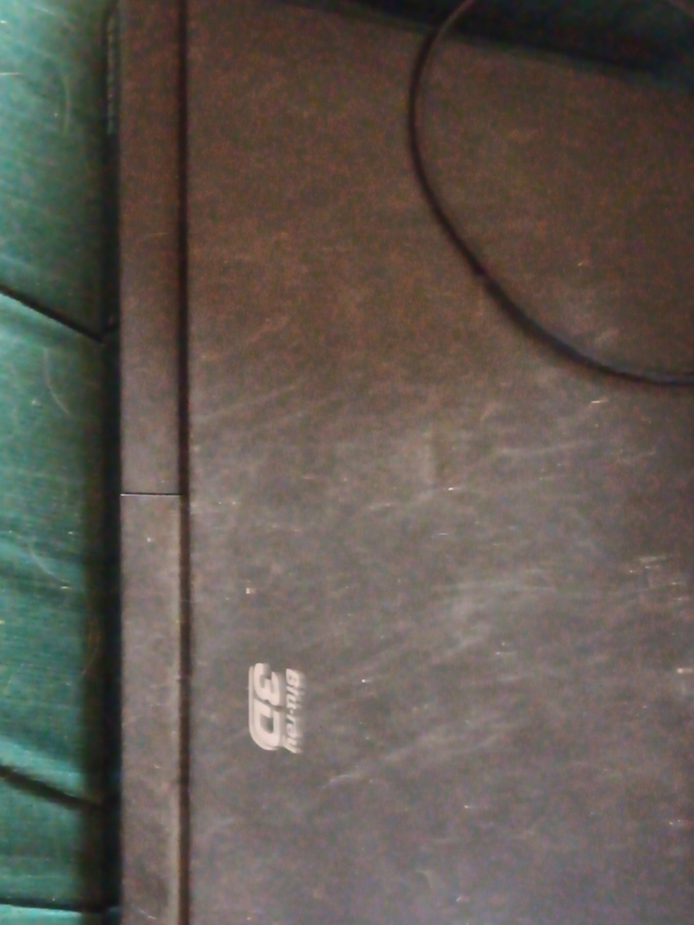 Black Laptop with 3D Blu-ray Logo